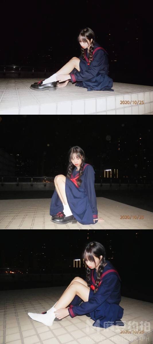 夜景模特