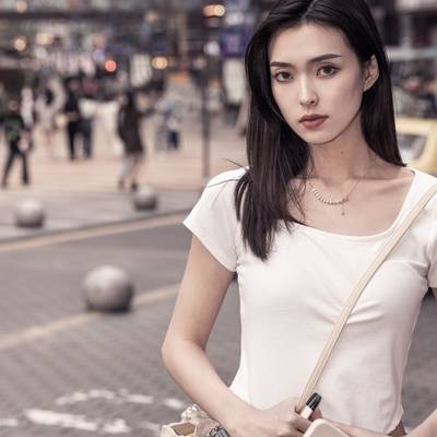 黑白模特