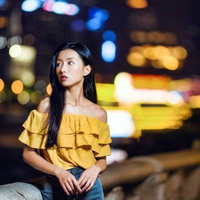 夜景模特