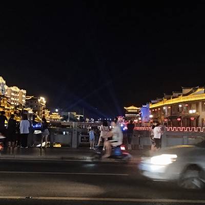 夜景模特