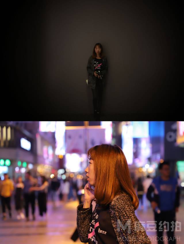 夜景模特