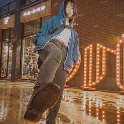 夜景模特