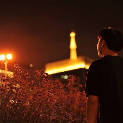 夜景模特