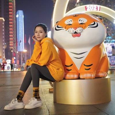 夜景模特