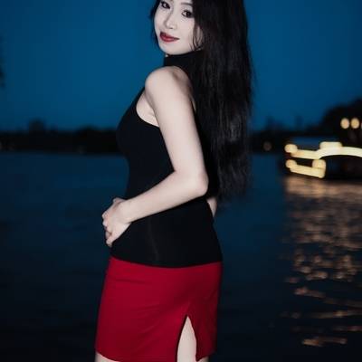 夜景模特