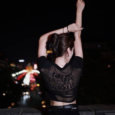 夜景模特