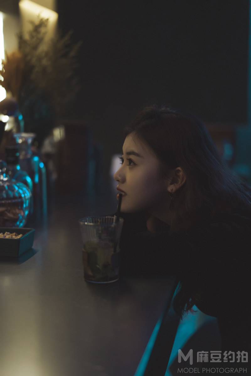 夜景模特