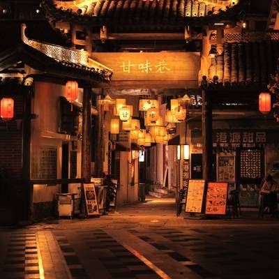 夜景模特