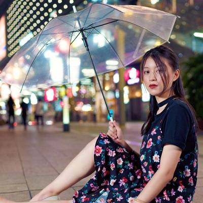 夜景模特