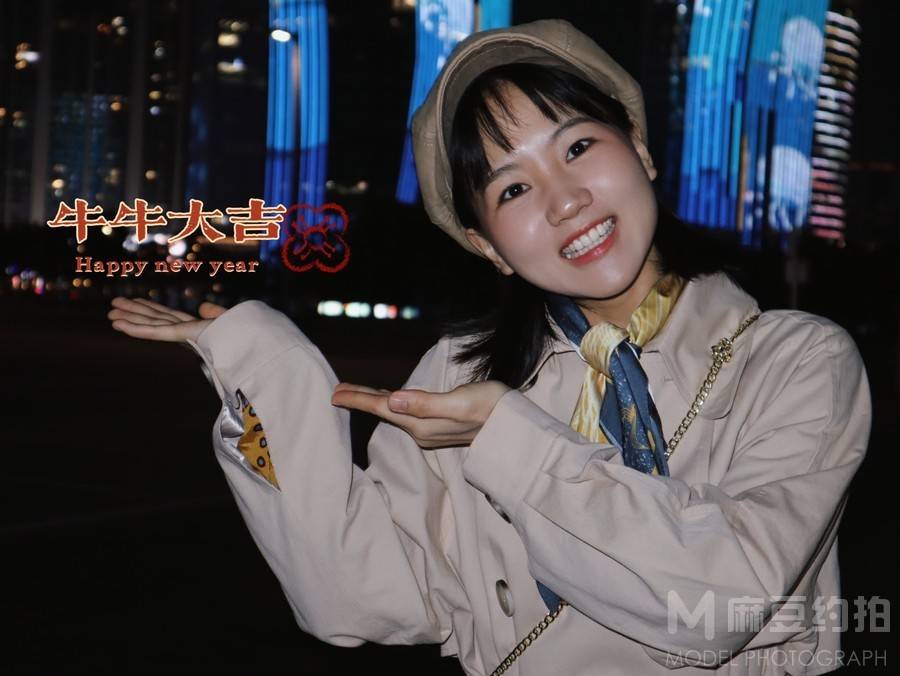 夜景模特