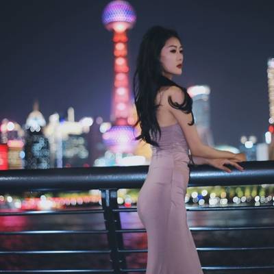 夜景模特