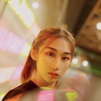 夜景模特