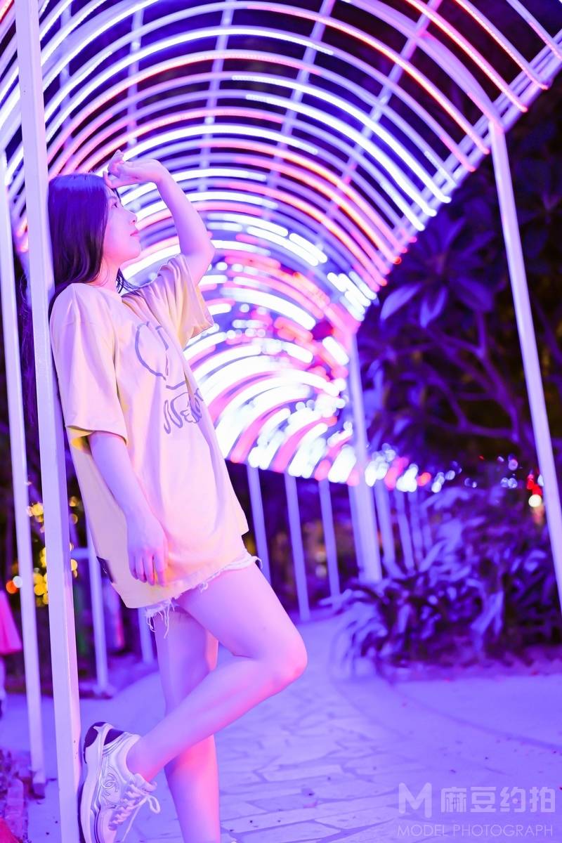 夜景模特