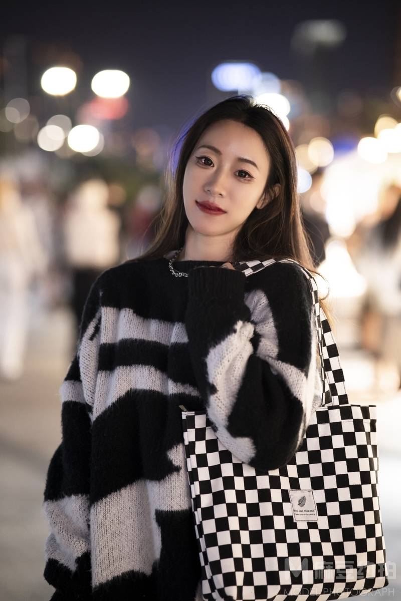 夜景模特