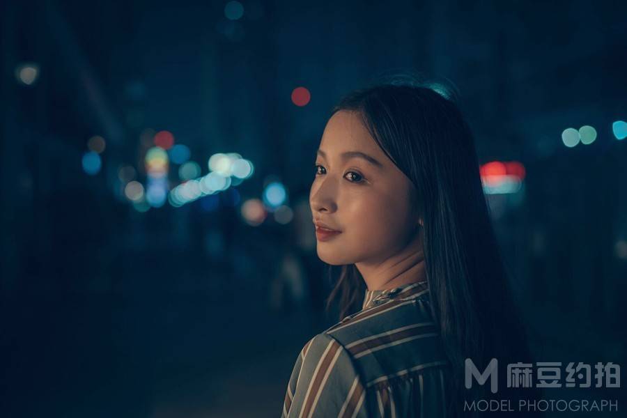 夜景模特