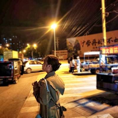 夜景模特