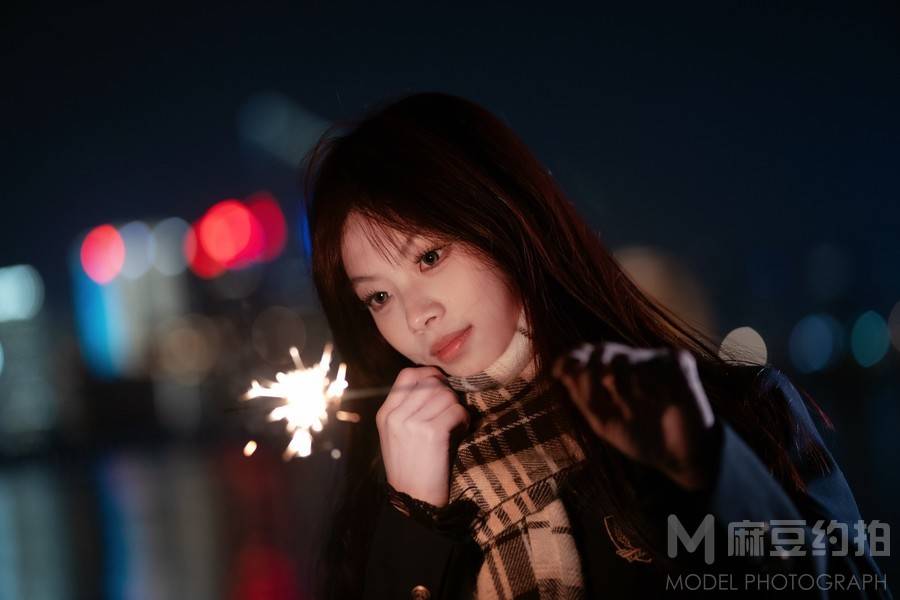 夜景模特