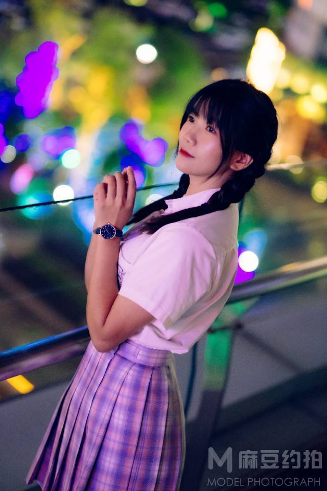夜景模特
