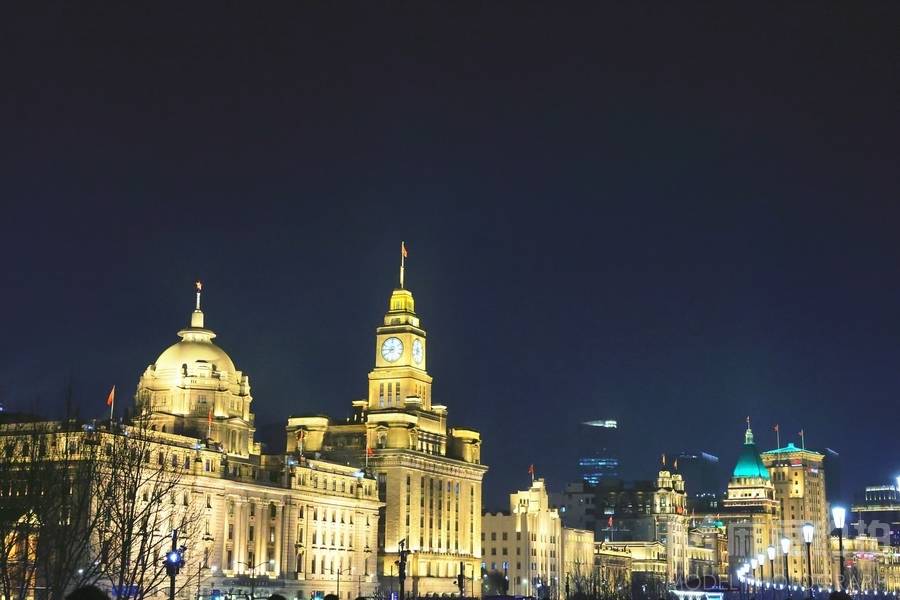 夜景模特