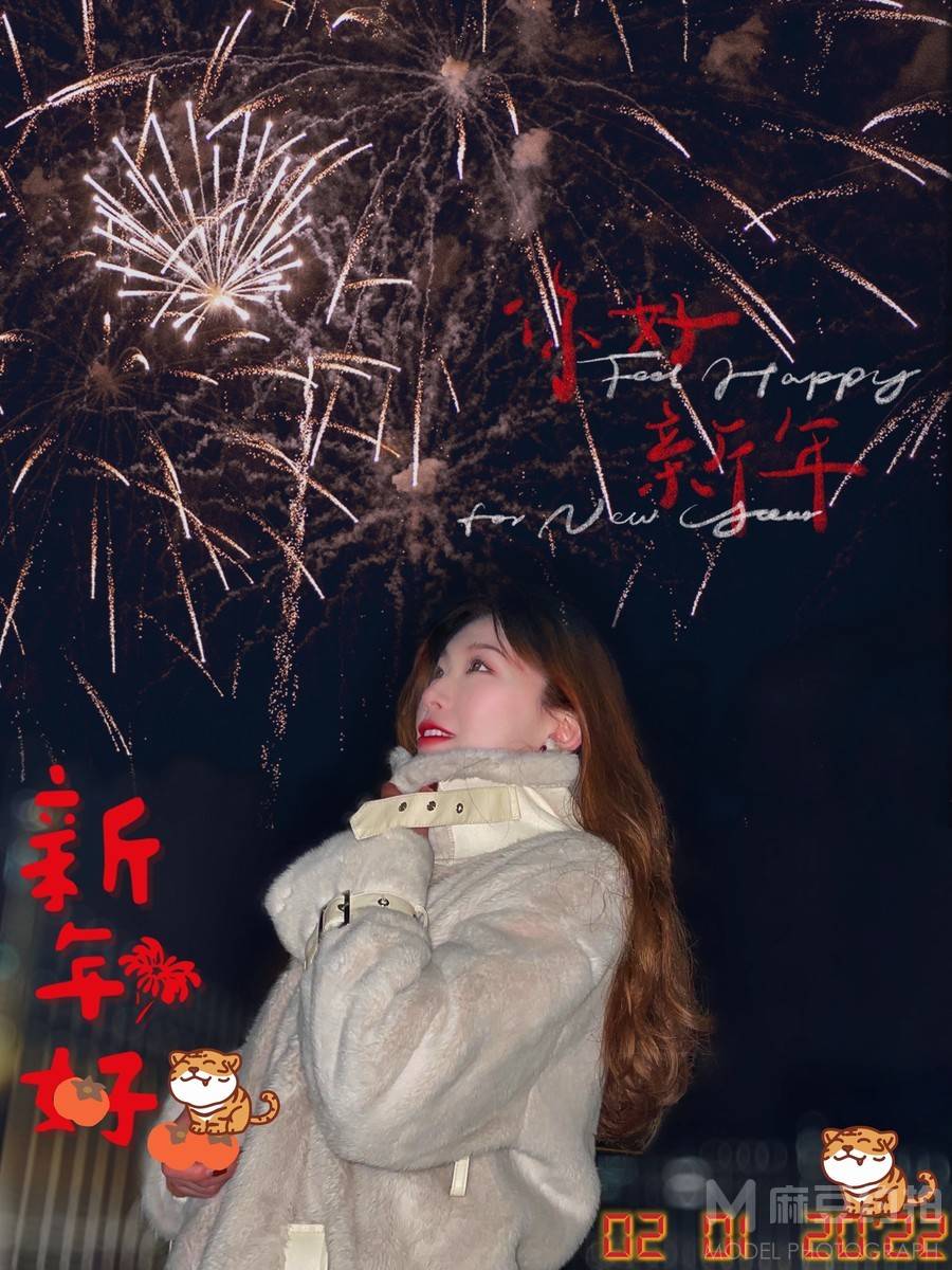 夜景模特