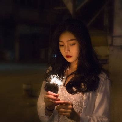 夜景模特