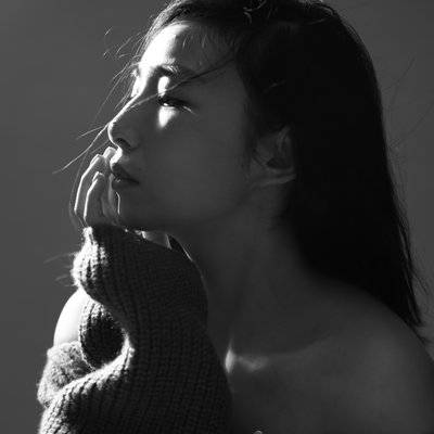 黑白模特