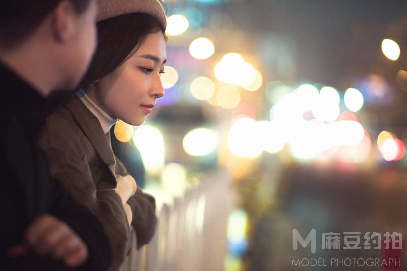 黑白模特