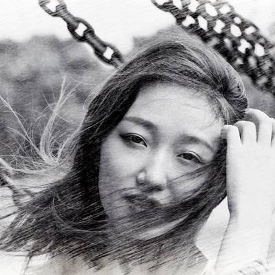 黑白模特