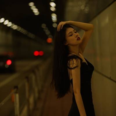夜景模特