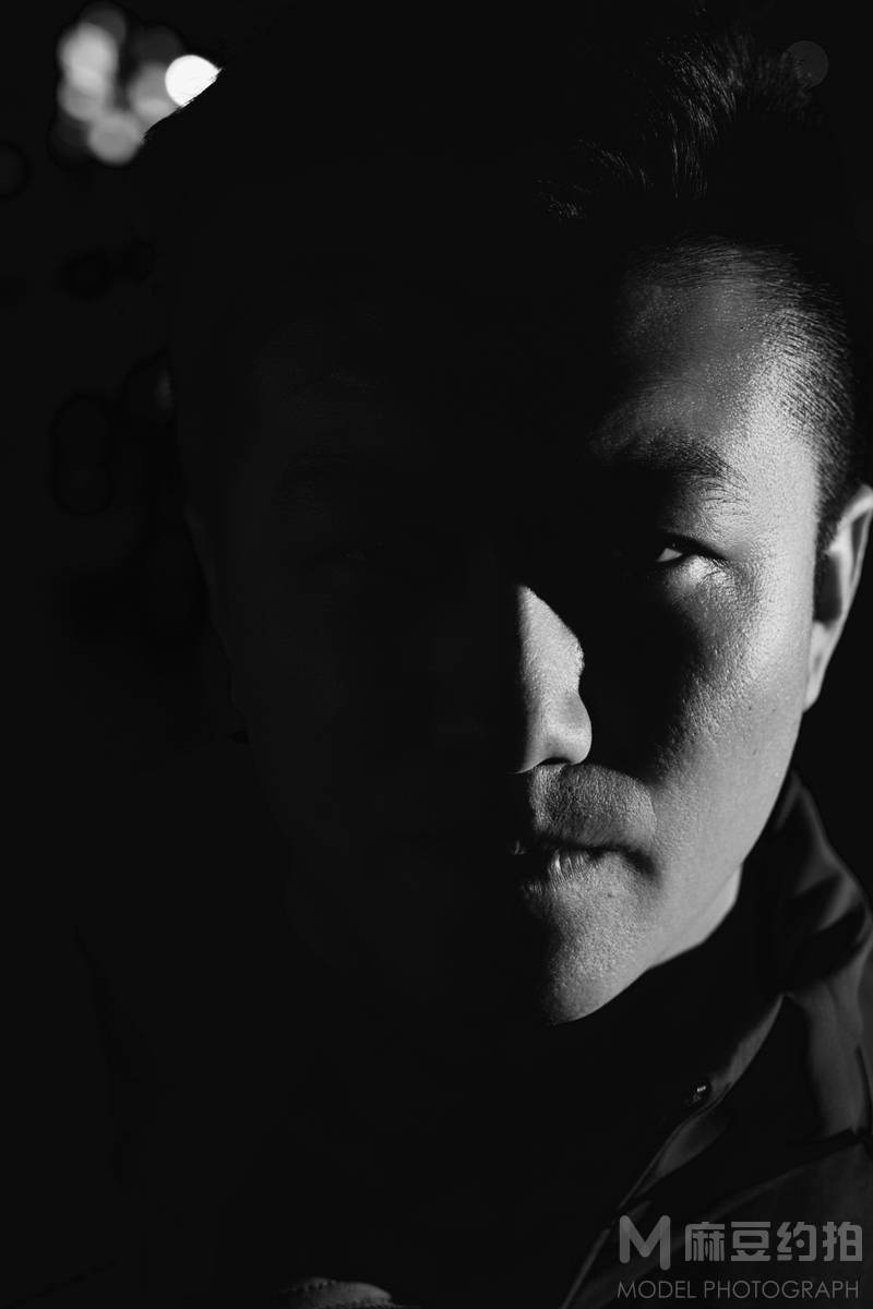 黑白模特