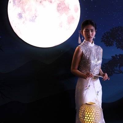夜景模特