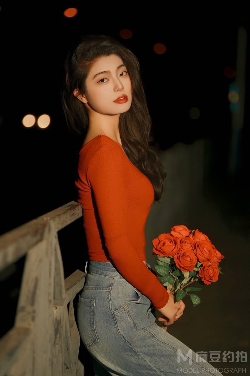 夜景模特