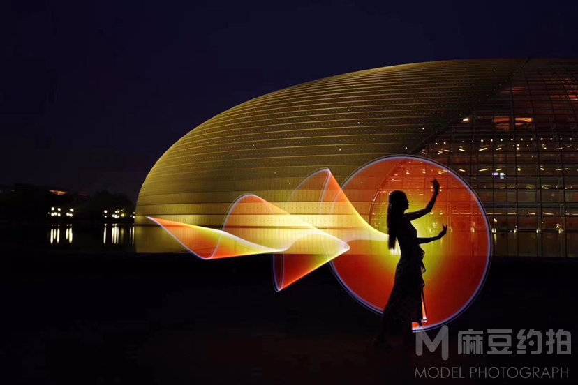 夜景模特