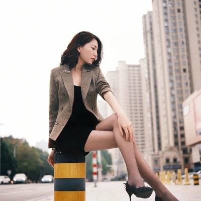 黑白模特