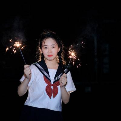 夜景模特
