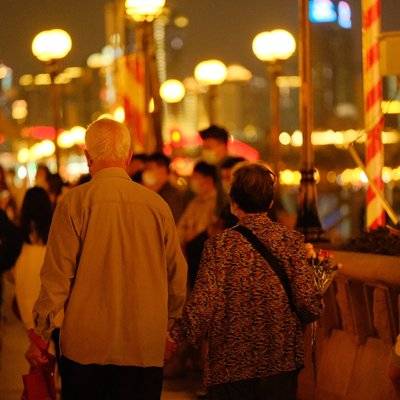 夜景模特
