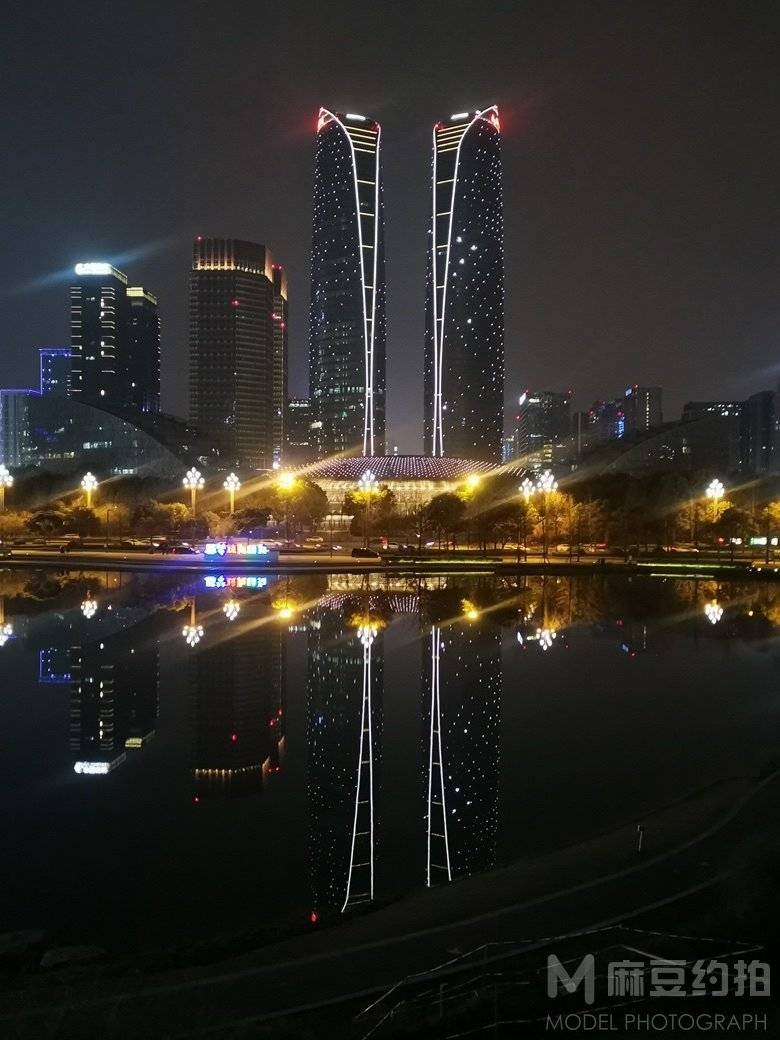 夜景模特