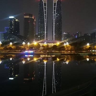 夜景模特