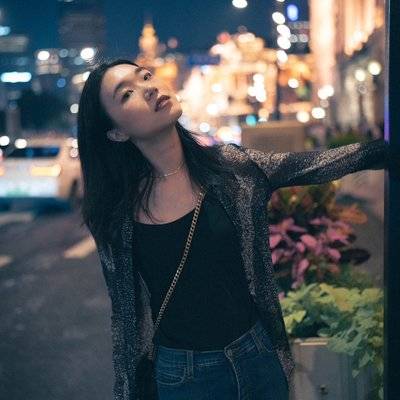 夜景模特