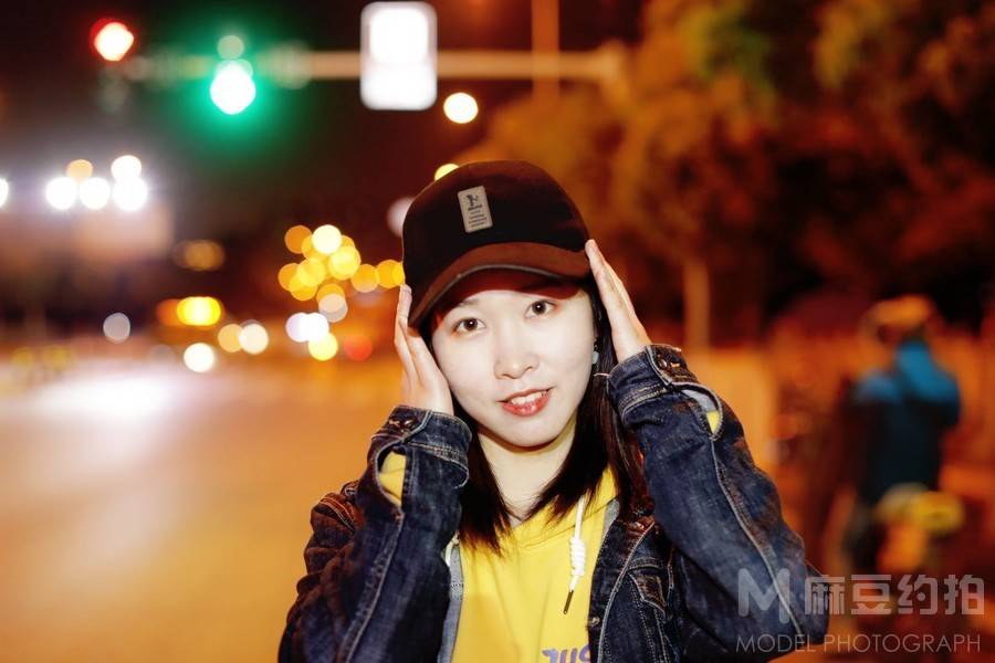 夜景模特