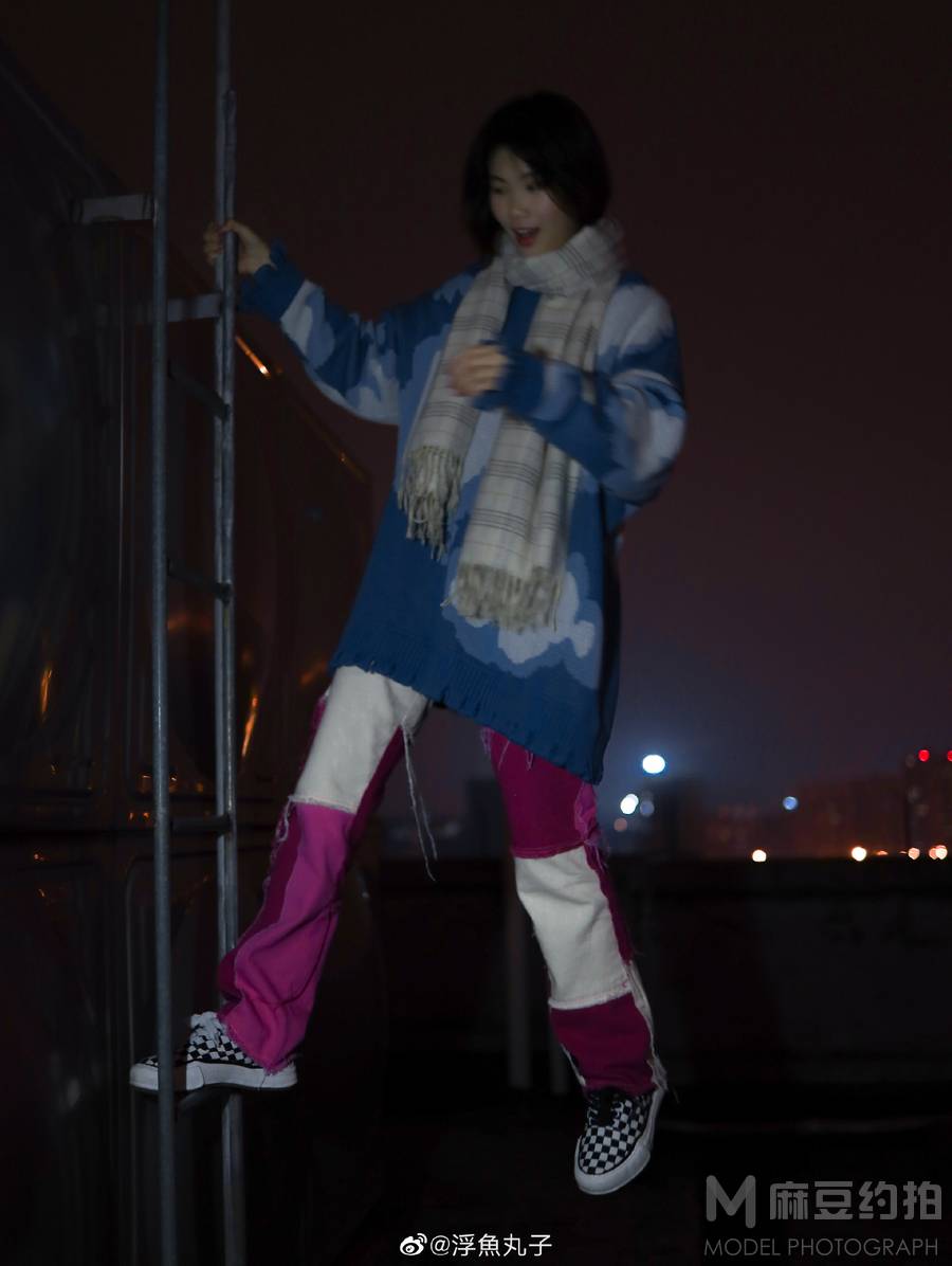 夜景模特