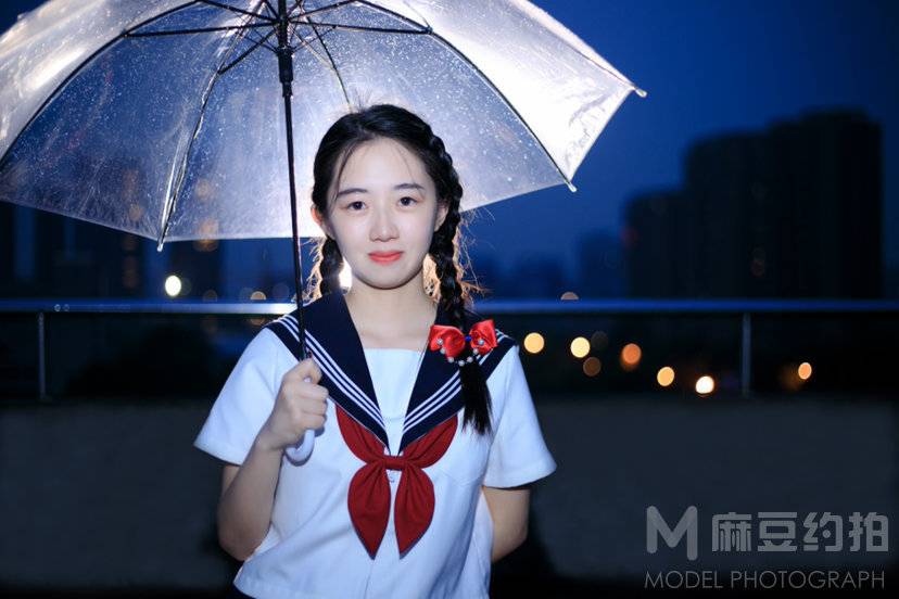 夜景模特