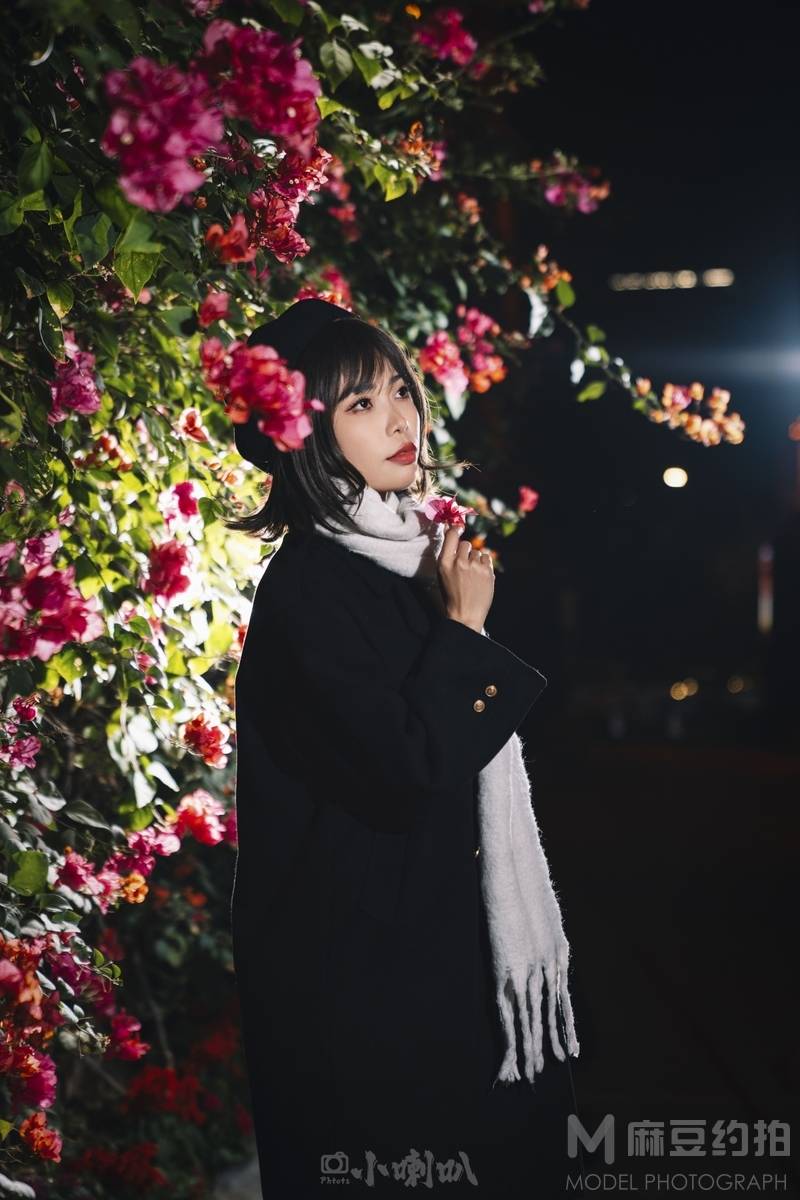 夜景模特