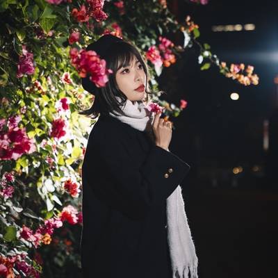夜景模特