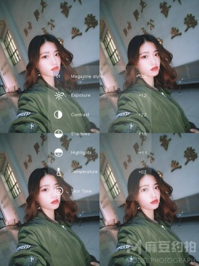 夜景模特