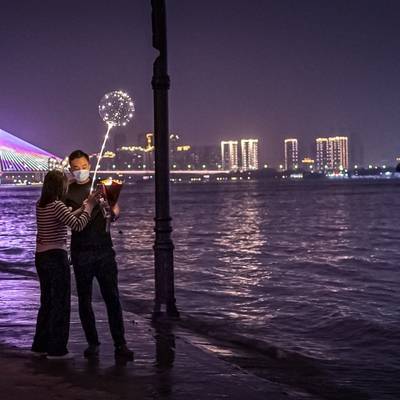 夜景模特