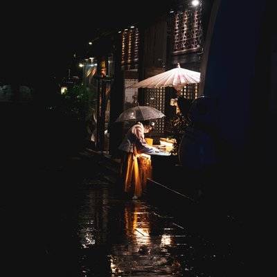 夜景模特