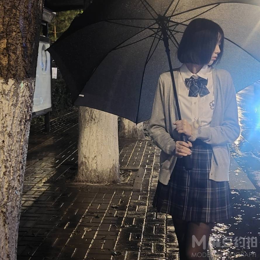 夜景模特