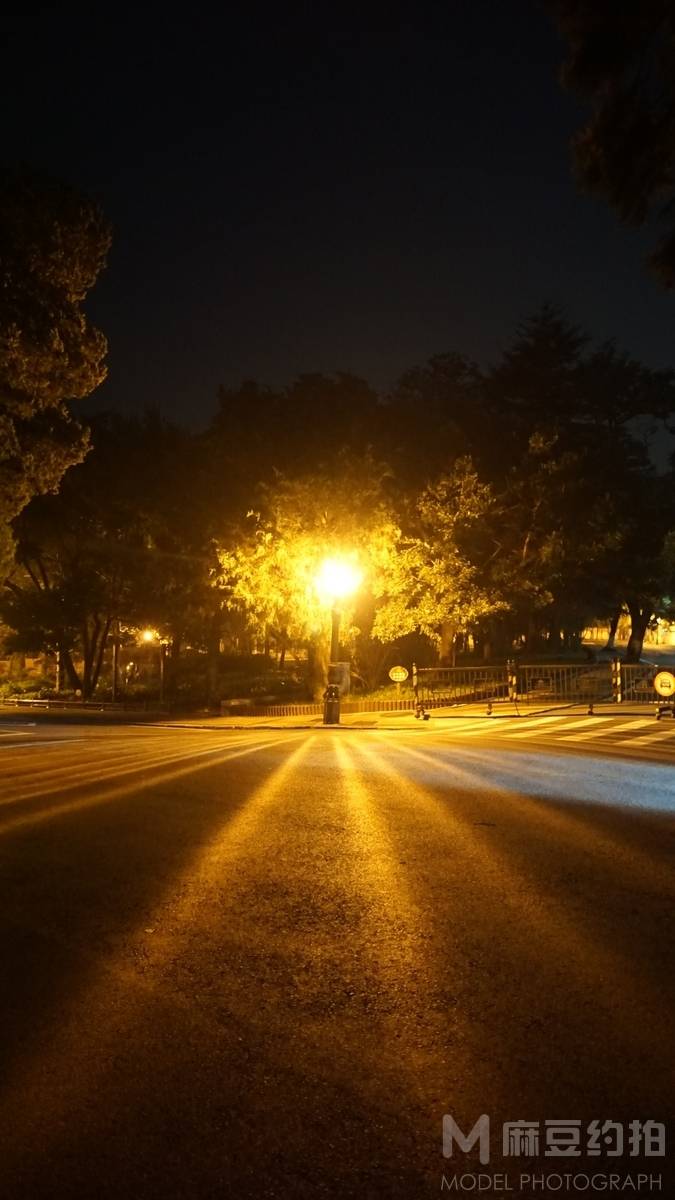 夜景模特