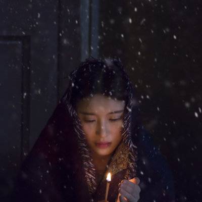 夜景模特